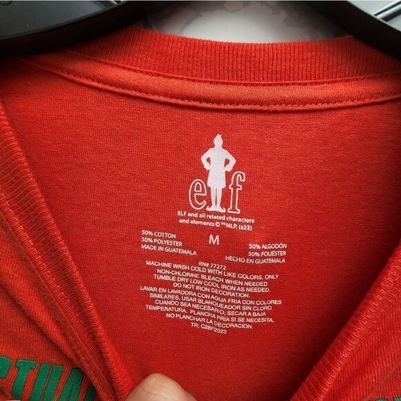 Nwt Raised by Elves Will Ferrell Buddy Elf T Shirt NWT, Sizes M, L, XL - Picture 4 of 5